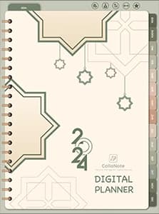An ornate digital planner cover